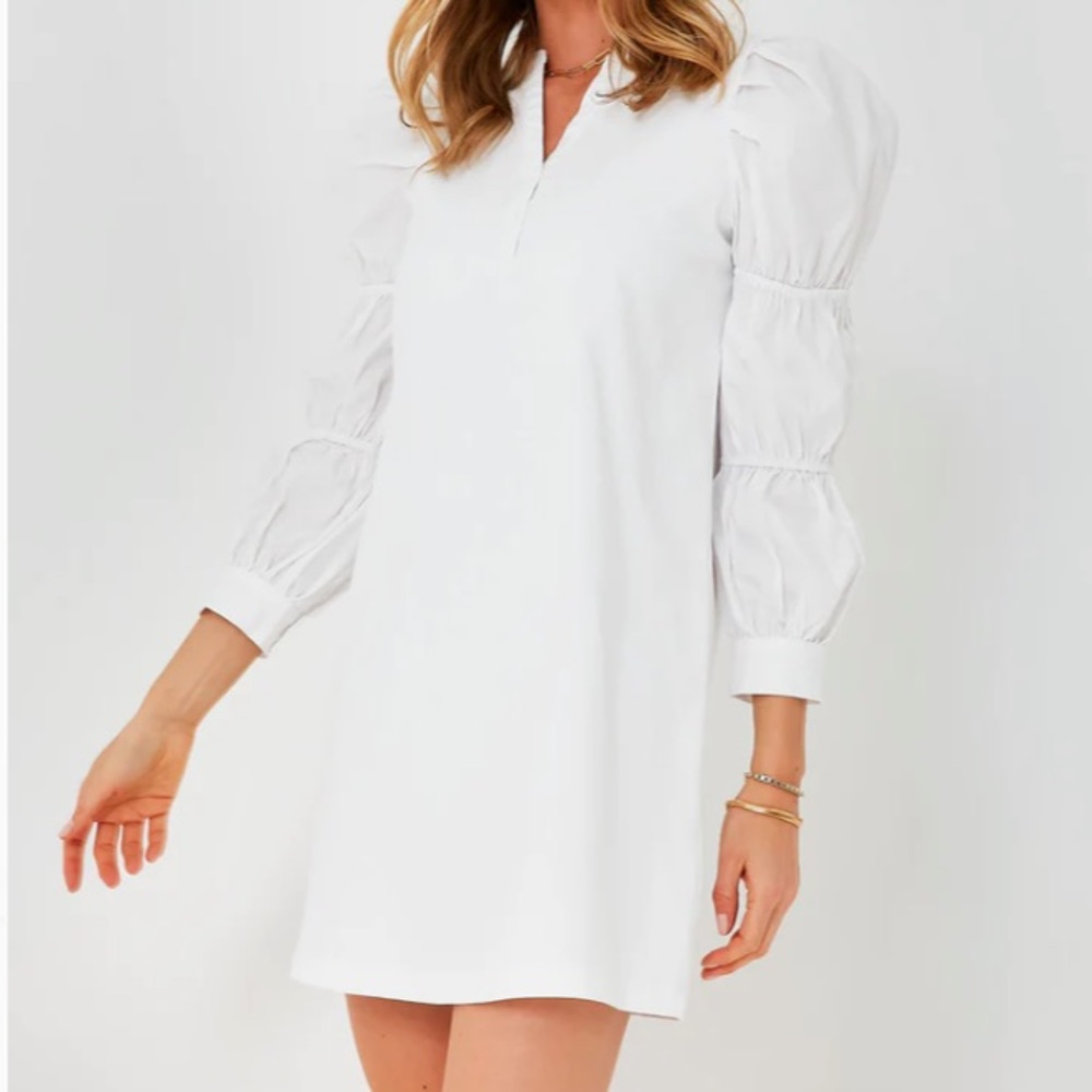 White Poplin Long Sleeve Willa Mini Knit Dress
HYACINTH HOUSE - Picture 2 of 8